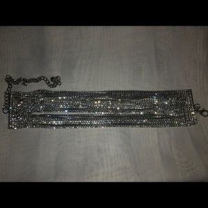 Layered Rhinestone Choker